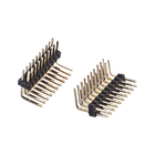 1.27mm Dual Row 90 Degree Pin Header Right Angle Gold Plating
