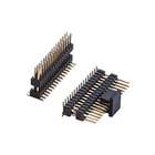 2.54 mm pin header Board Spacer dual row SMT soulin shenzhen factory gold plated black pin header