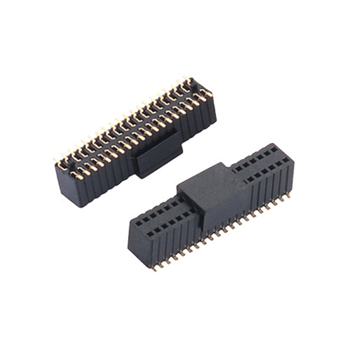 Customized 2.54mm Dual Row SMT Header Connector Gold Flash For Pcb Board