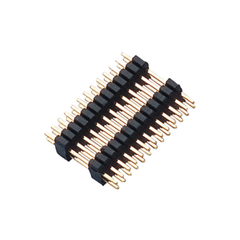 Breakable Male Straight Gold Plated Black Pin Header Connector 1-40p 2.54mm