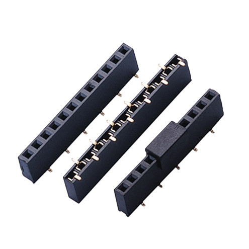 Single Row Smt Female Header Connector Straight 40p 1.27 / 2.0 / 2.54mm Pitch